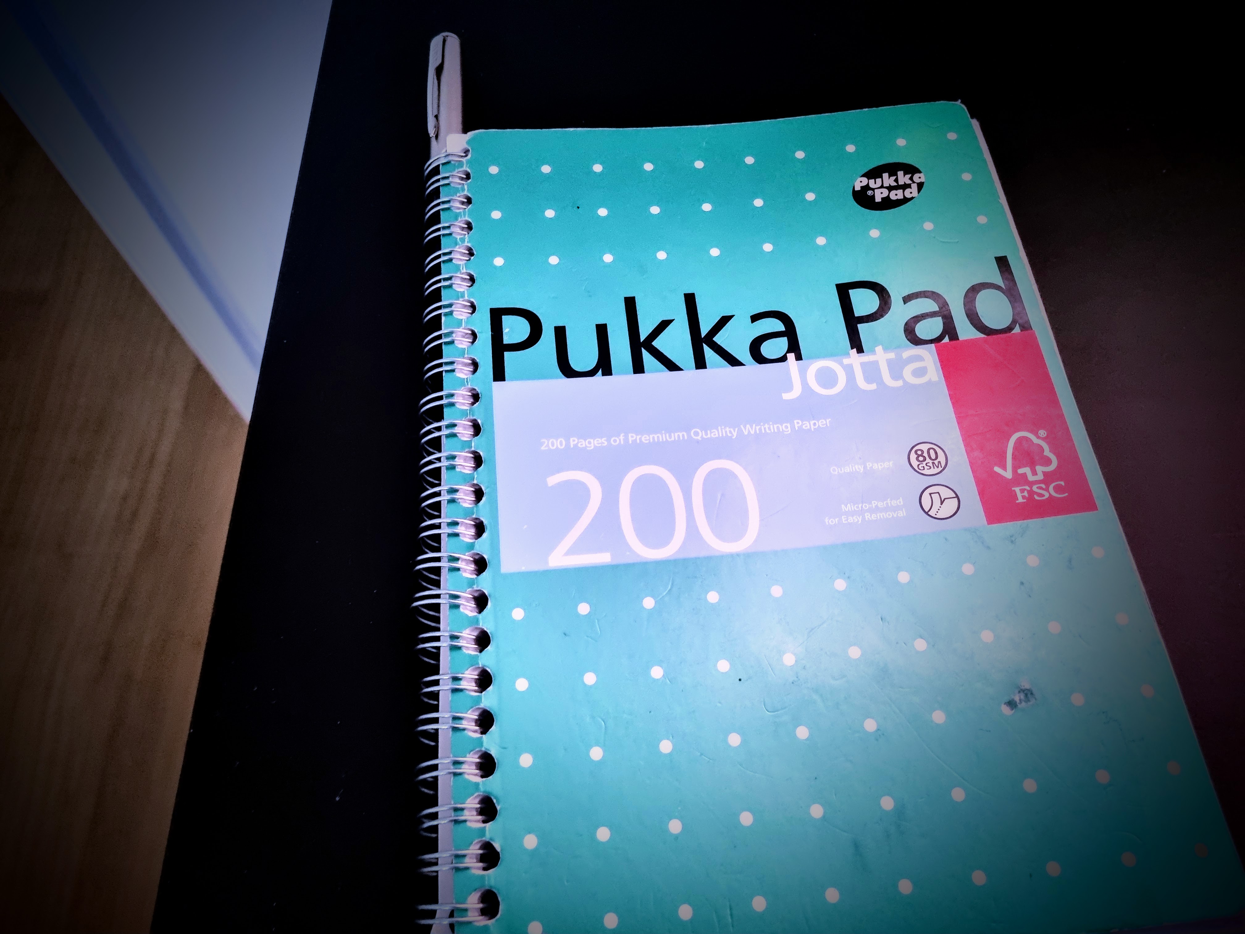 but recently i've been getting some pretty good mileage out of a pukka pad and parker pen.
