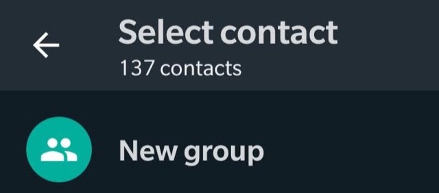 picture of my whatsapp showing 137 contacts