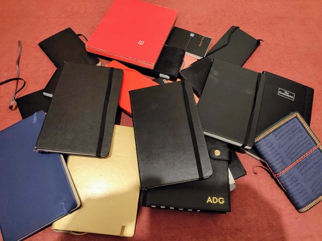 all my notebooks