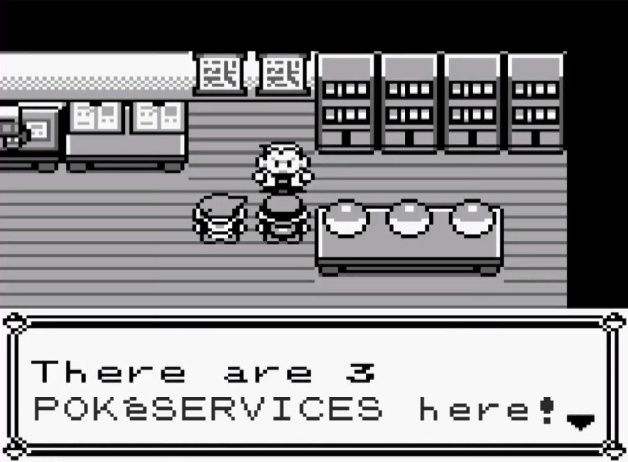 Professor Oak dishing out a pokeservice